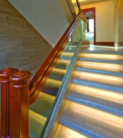 tape led stairs