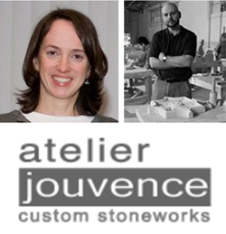 Sonia Olivier and ajstoneworks logo